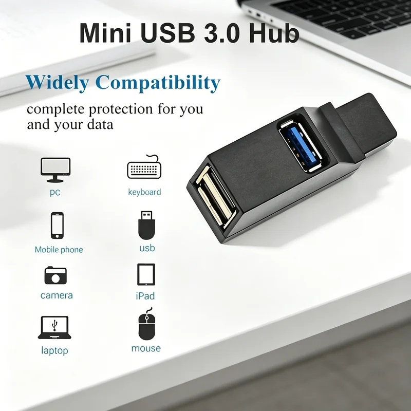 Laptop Accessories Macbook - Hub USB 3.0 2.0 rotatif à