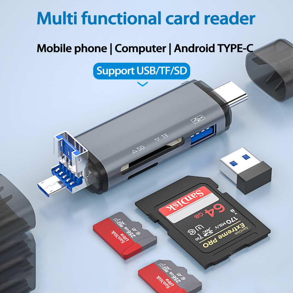 Laptop Accessories All In One - UTHAI-Lecteur de carte type-c TF13 6