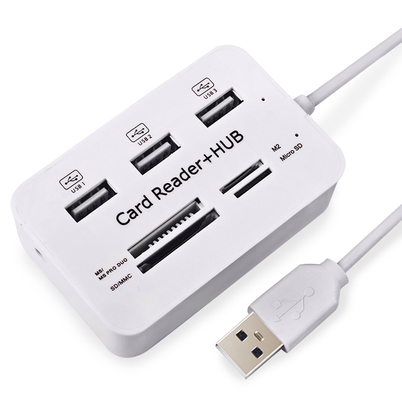 Laptop Accessories All In One - Hub USB 2.0 3 Ports TF,