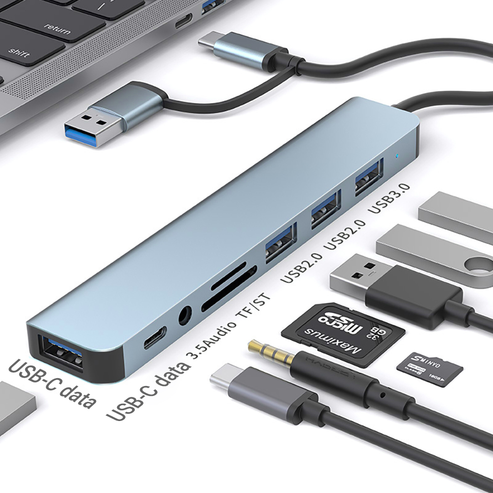Laptop Accessories All In One - Station d'accueil USB 9-en-1 à double