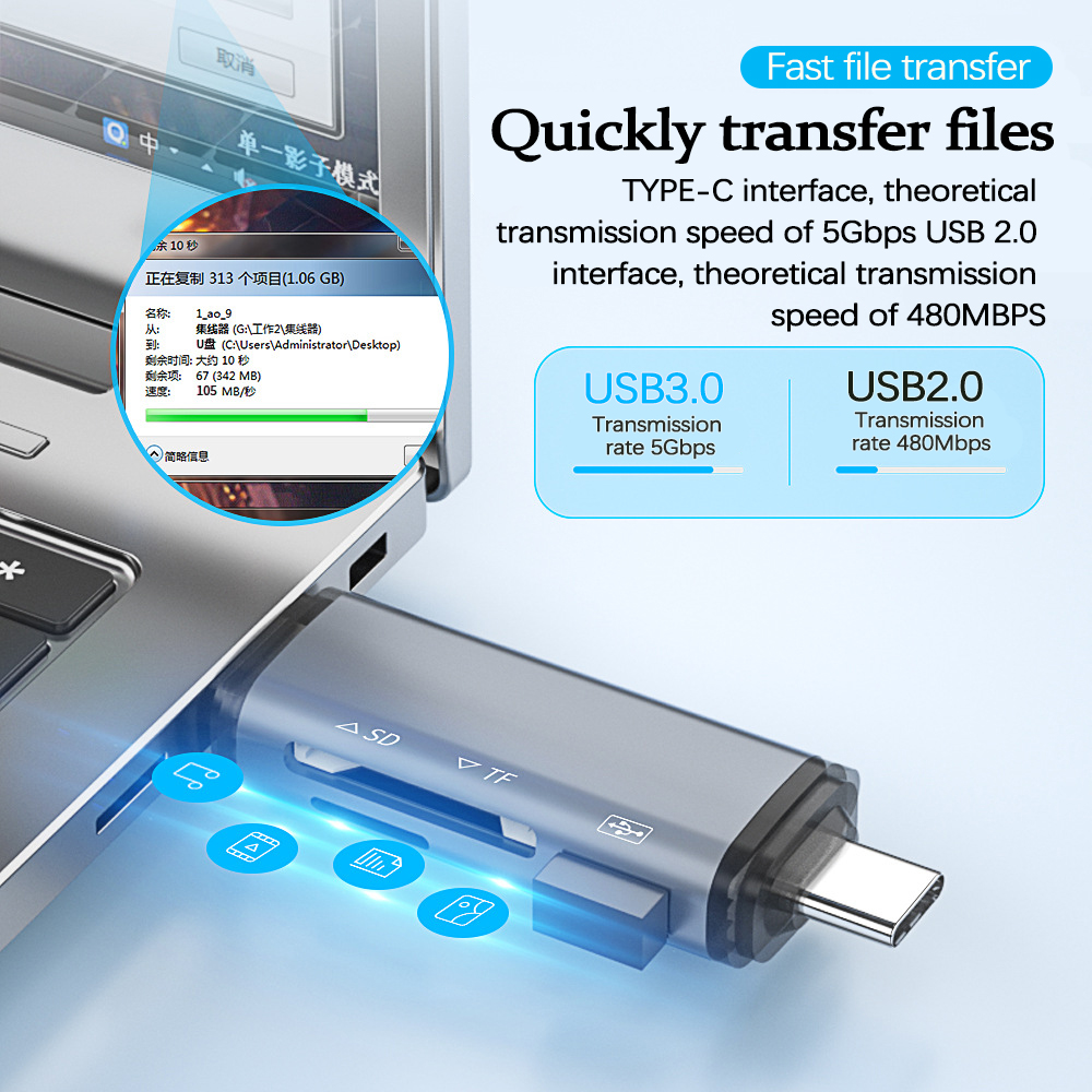 UTHAI-Lecteur de carte type-c  - Laptop Accessories All In One avis et prix