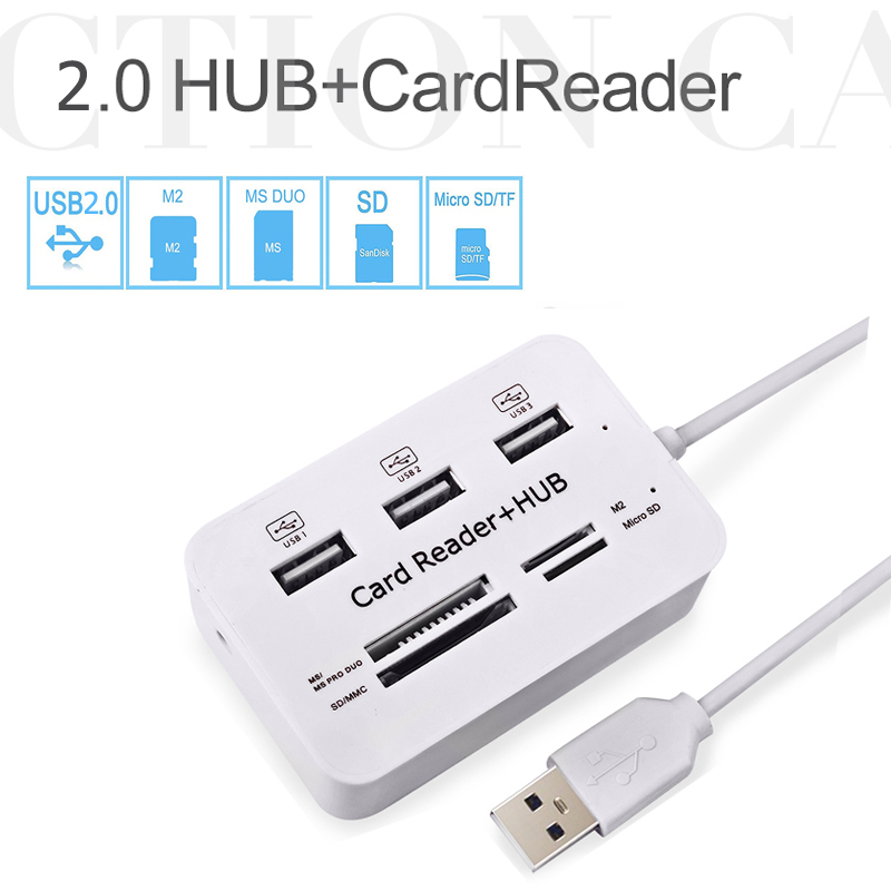 Hub USB 2.0 3 Ports TF, emplac - Laptop Accessories All In One avis et prix